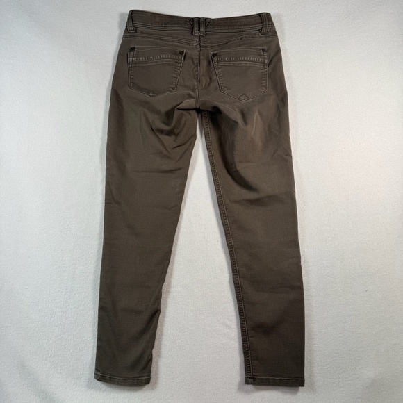 Democracy Jeans Womens 4 Brown Skinny Ab Technology Low Rise Stretch - Picture 2 of 11